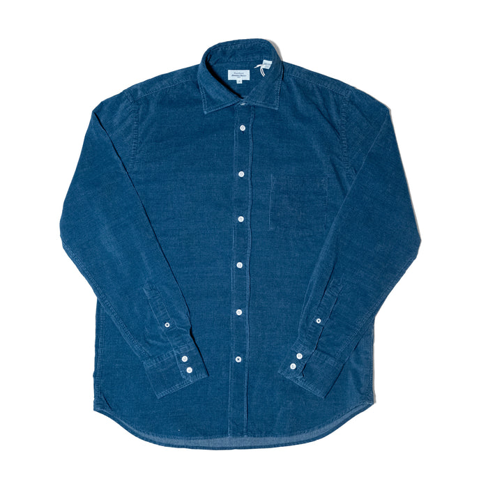 PAUL NEEDLE CORD INDIGO SHIRT