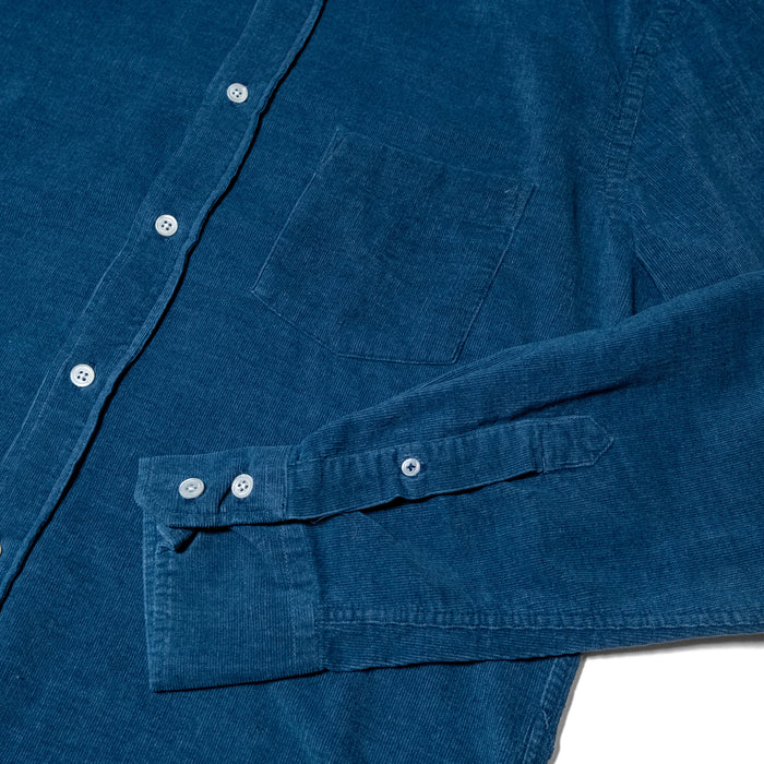 PAUL NEEDLE CORD INDIGO SHIRT