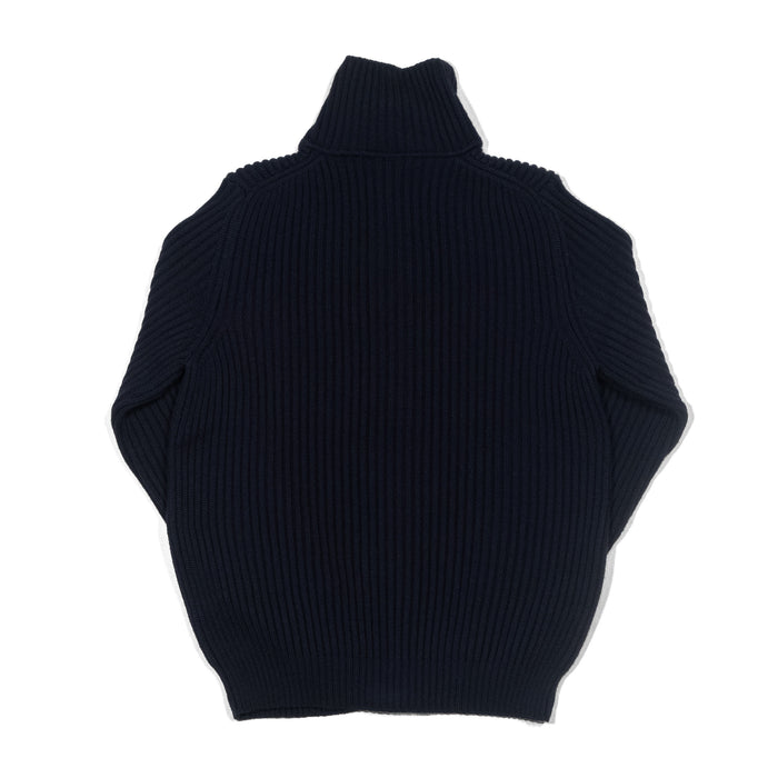 RIB ZIP CARDIGAN