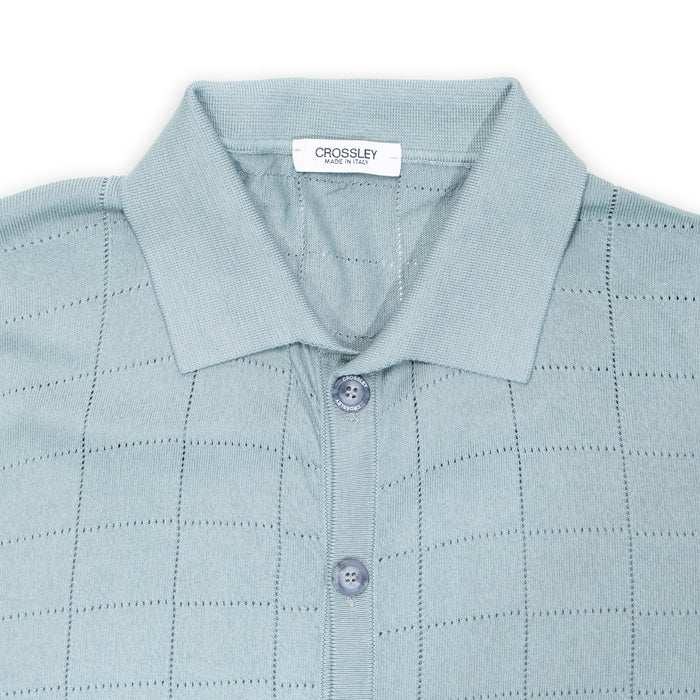 KNITTED SQUARE STITCH SHIRT