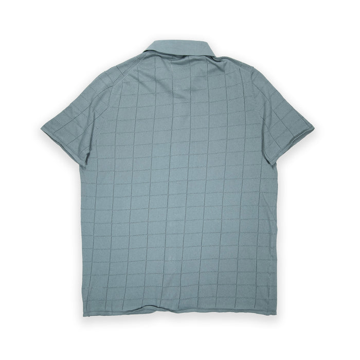 KNITTED SQUARE STITCH SHIRT