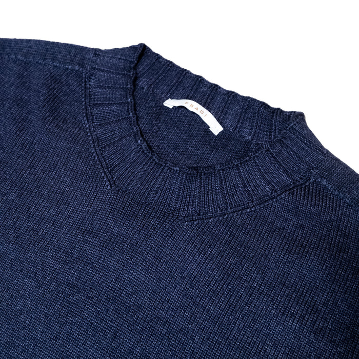 KNIT GARMENT DYED SWEATER