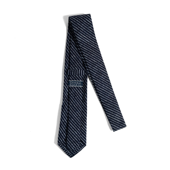 INDIGO CHALK STRIPE NECKTIE
