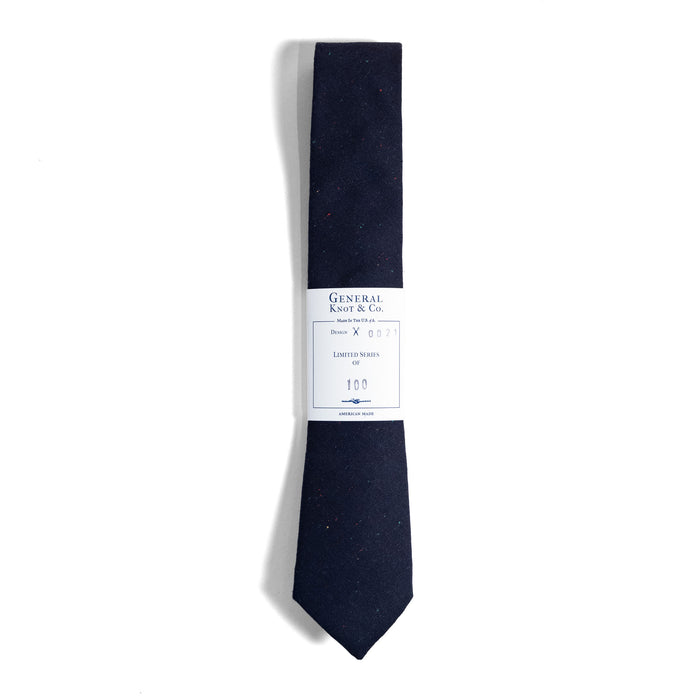 INDIGO SPECKLE NECKTIE
