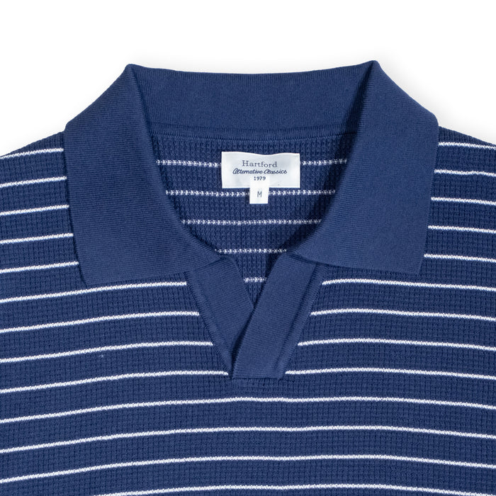 WAFFLE STRIPE POLO