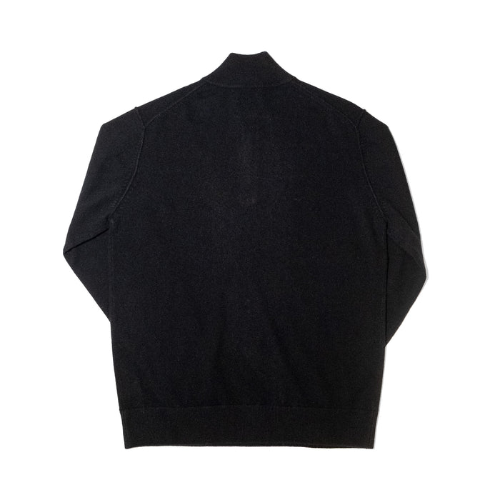 CASHMERE TRUCKER QUARTER ZIP
