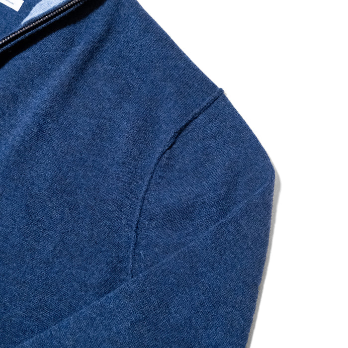 CASHMERE TRUCKER QUARTER ZIP