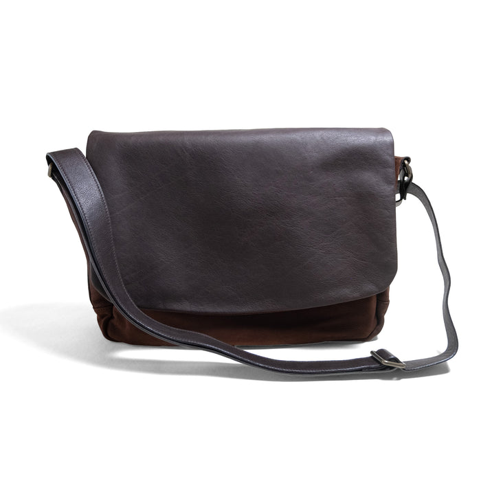 RECLAIMED LEATHER MESSENGER